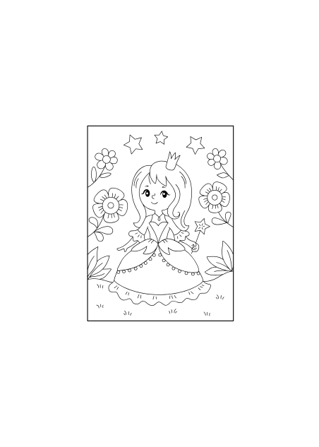 Чарівні розмальовки для дівчаток ( PDF )