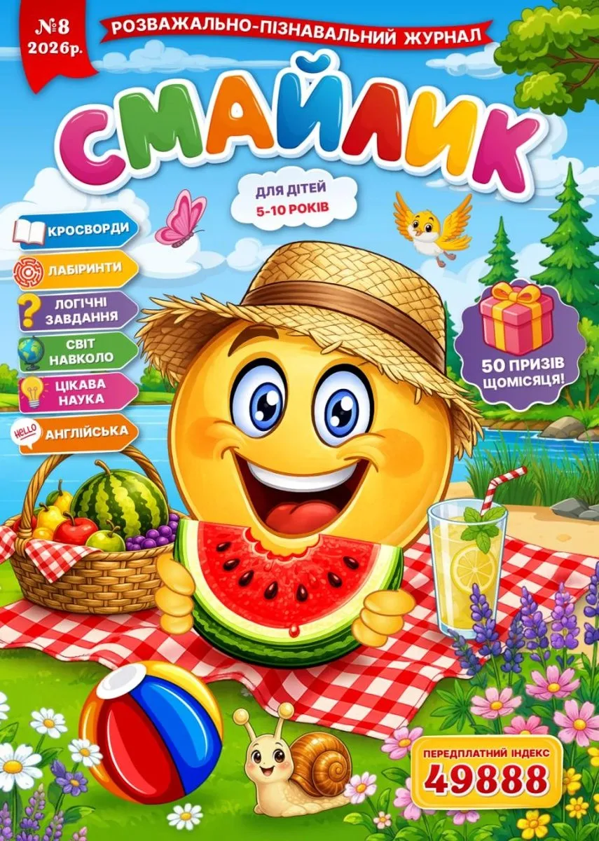 Журнал "Смайлик" №8, 2026 р. ( PDF )