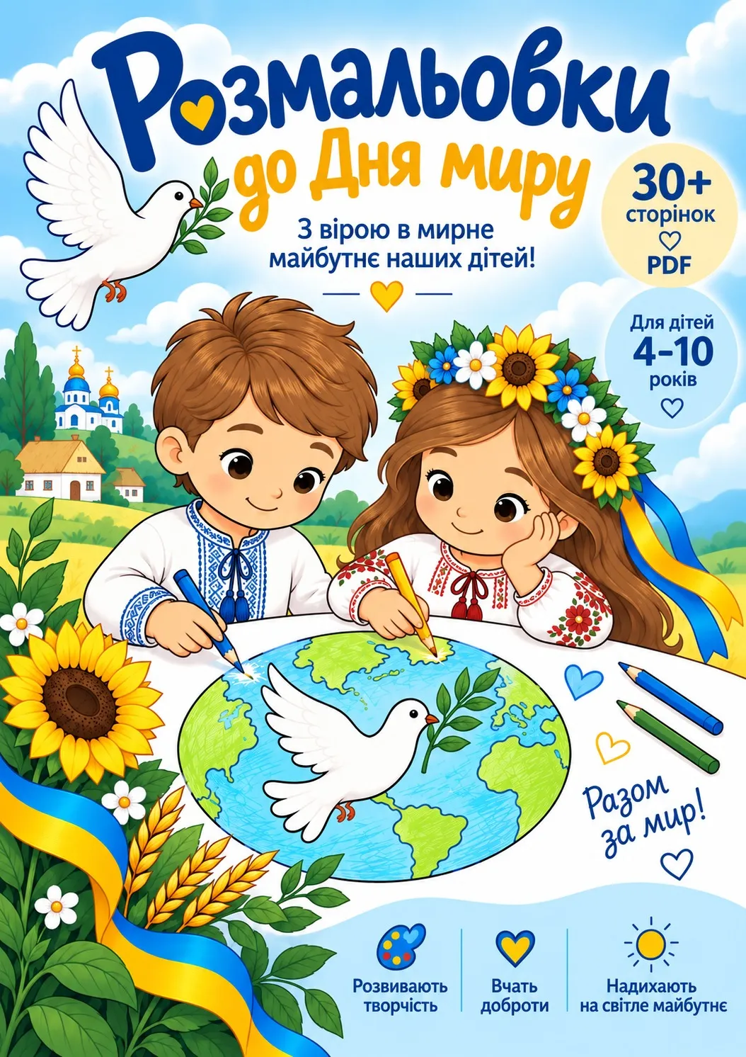 Розмальовки до Дня миру (PDF)