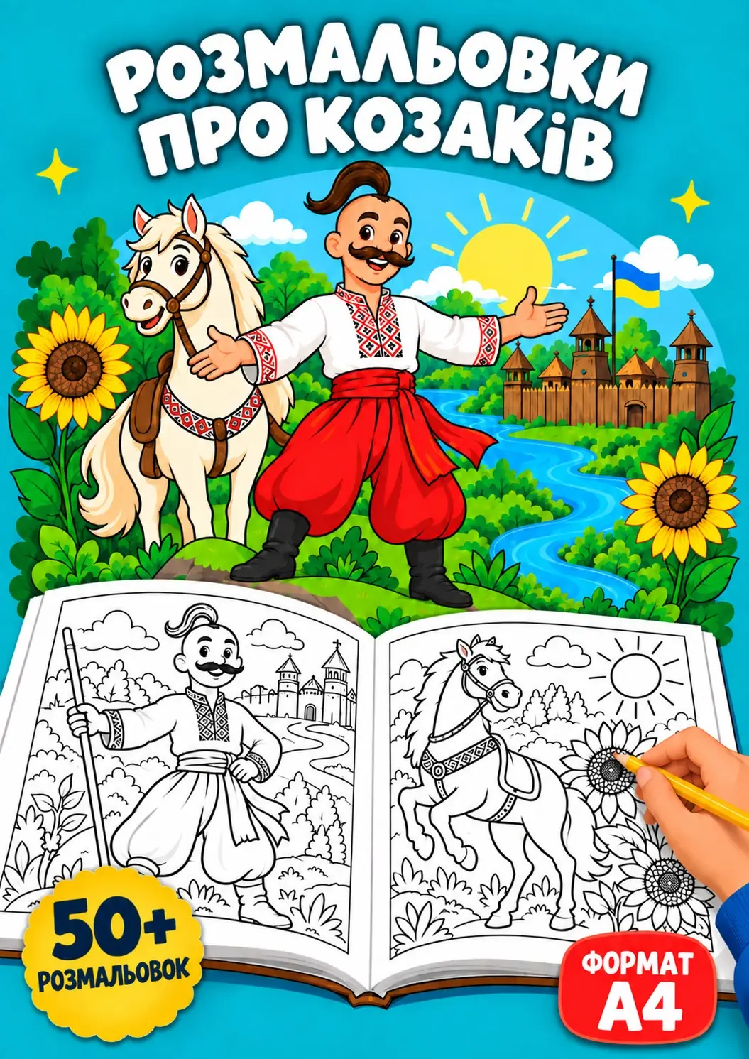 Розмальовки про козаків (PDF)